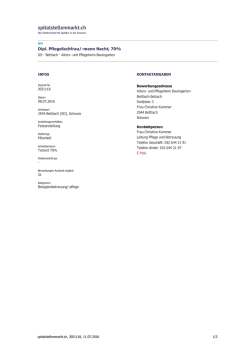 Dipl. Pflegefachfrau/-mann Nacht, 70%
