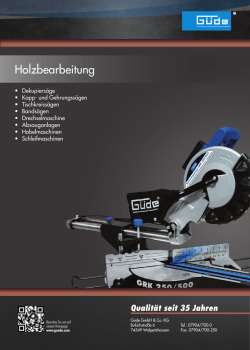 Holzbearbeitung