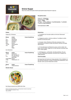 Gr&uuml;ne Suppe