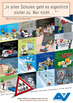Infoposter Gib Acht in der Schule