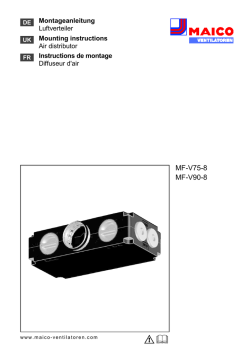MF-V75-8 MF-V90-8 - Maico Ventilatoren