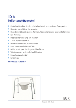 Toilettenst&uuml;tzgestell - DIETZ Reha