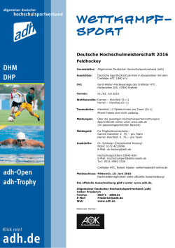 Weitere Infos - Deutsche Sporthochschule Köln