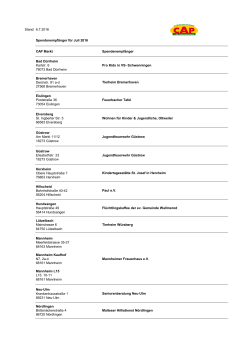 finden Sie die Spendenempfänger für Monat Juli 2016