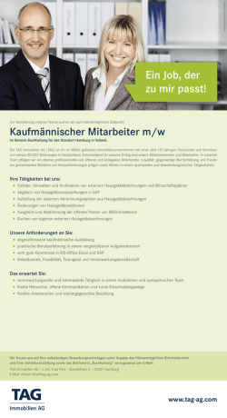 Ein Job, der zu mir passt!