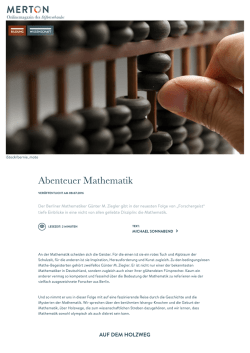 - Onlinemagazin des Stifterverbandes