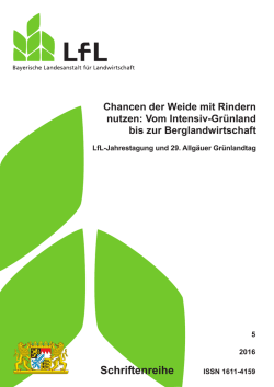 Jahrestagung der LfL - Bayerische Landesanstalt f&uuml;r Landwirtschaft