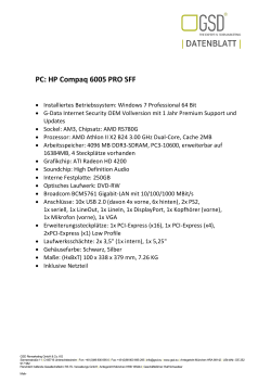 PC: HP Compaq 6005 PRO SFF