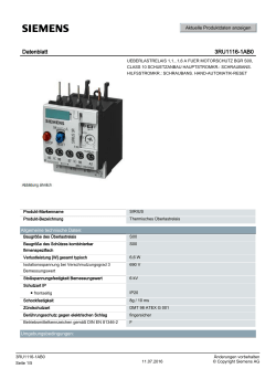 Datenblatt 3RU1116-1AB0 - Siemens Industry Online Support Portals