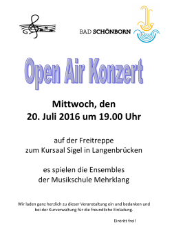 Plakat Open Air 2016