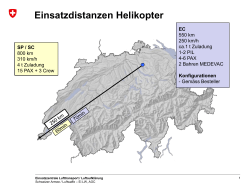 Einsatzdistanzen Helikopter