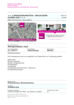 DREIECKSGRUNDST&Uuml;CK - ERSCHLOSSEN