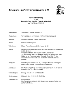 Ausschreibung Renaultcup 2016 - rüdesheimer