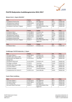 Übersicht Ausbildungstermine 2016/ 2017 als PDF