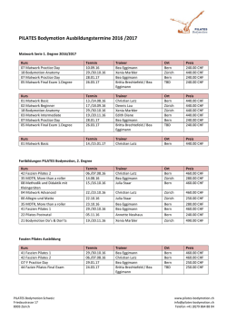 Übersicht Ausbildungstermine 2016/ 2017 als PDF