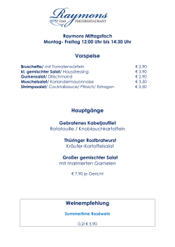 Raymons Mittagstisch
