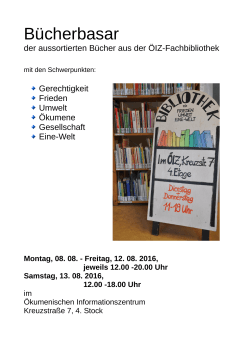 Bücherbasar - Ökumenisches Informationszentrum e.V.