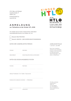 anmeldung - HTL1 Bau und Design Linz