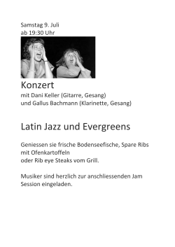 Konzert Latin Jazz und Evergreens