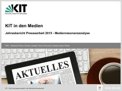 MRA-Jahresbericht 2015 als pdf-Datei - KIT