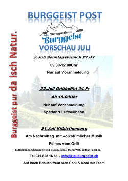 Informationen  - Berggasthaus RIGI