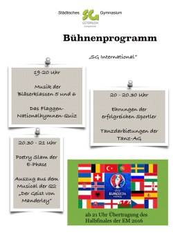 Infos zum Schulfest 2016