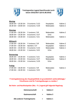 Belegungsplan zum Herunterladen und Ausdrucken