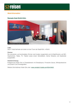 Hotel-Information Ramada Hotel Br&uuml;hl-K&ouml;ln - sz
