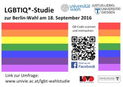 LGBTIQ*-Studie