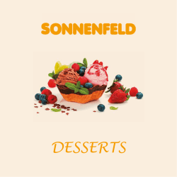desserts - Sonnenfeld