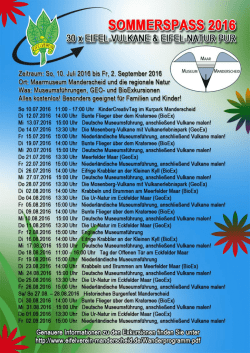 Page 1 Zeitraum soo Juli 2016 bis Fr, 2. September 2016 Ort