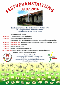 Page 1 NERANSTALT «S 09.07.2016 % Ort: Bezirksverband der