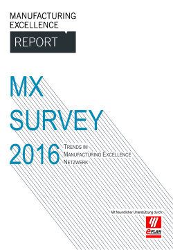 MX Survey - Manufacturing Excellence