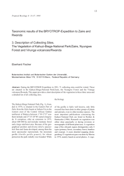 Taxonomic results of the BRYOTROP-Expedition to Zaire and