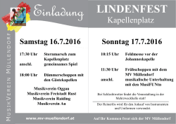 lindenfest - Musikverein Müllendorf