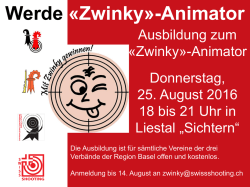 Werde «Zwinky»-Animator