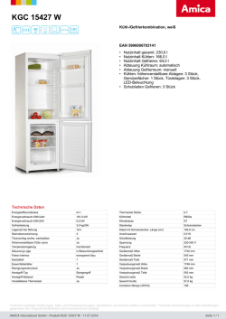 KGC 15427 W - Amica International GmbH