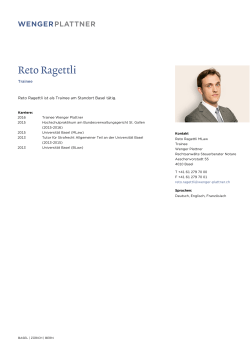 Reto Ragettli - Wenger Plattner