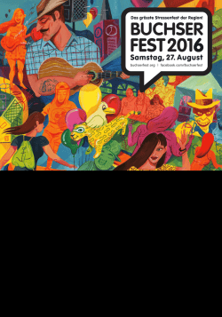Hauptsponsor - - Das gr&ouml;sste Strassenfest der Region! Somstag, 27