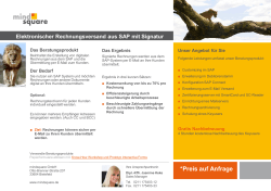 Digitaler Rechnungsausgang mit SAP