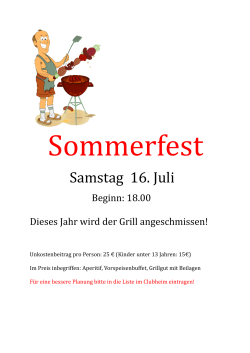 Sommerfest - TC Neunerberg