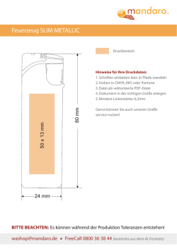 Feuerzeug SLIM METALLIC