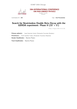 Search for Neutrinoless Double Beta Decay with the GERDA