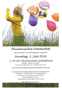 Gemeindefest 2016
