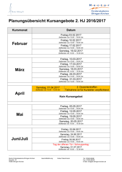 Planungsübersicht Kursangebote 2016-2017-2.HJ