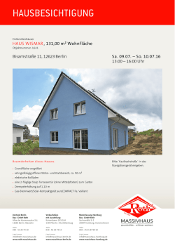 hausbesichtigung - Massivhaus Roth