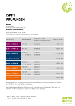 ISPITI PR&Uuml;FUNGEN
