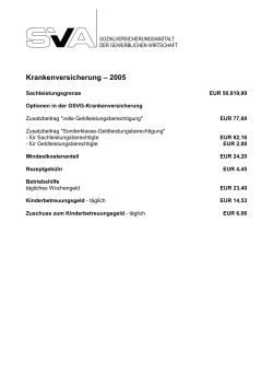 Krankenversicherung