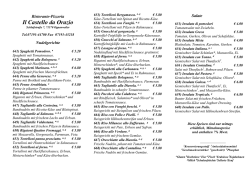 Piatti di pasta-Teigwaren