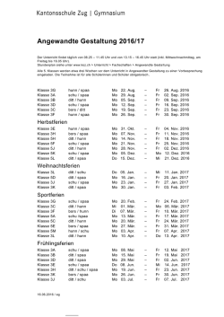 Jahresplan Angewandtes Gestalten 2008/09